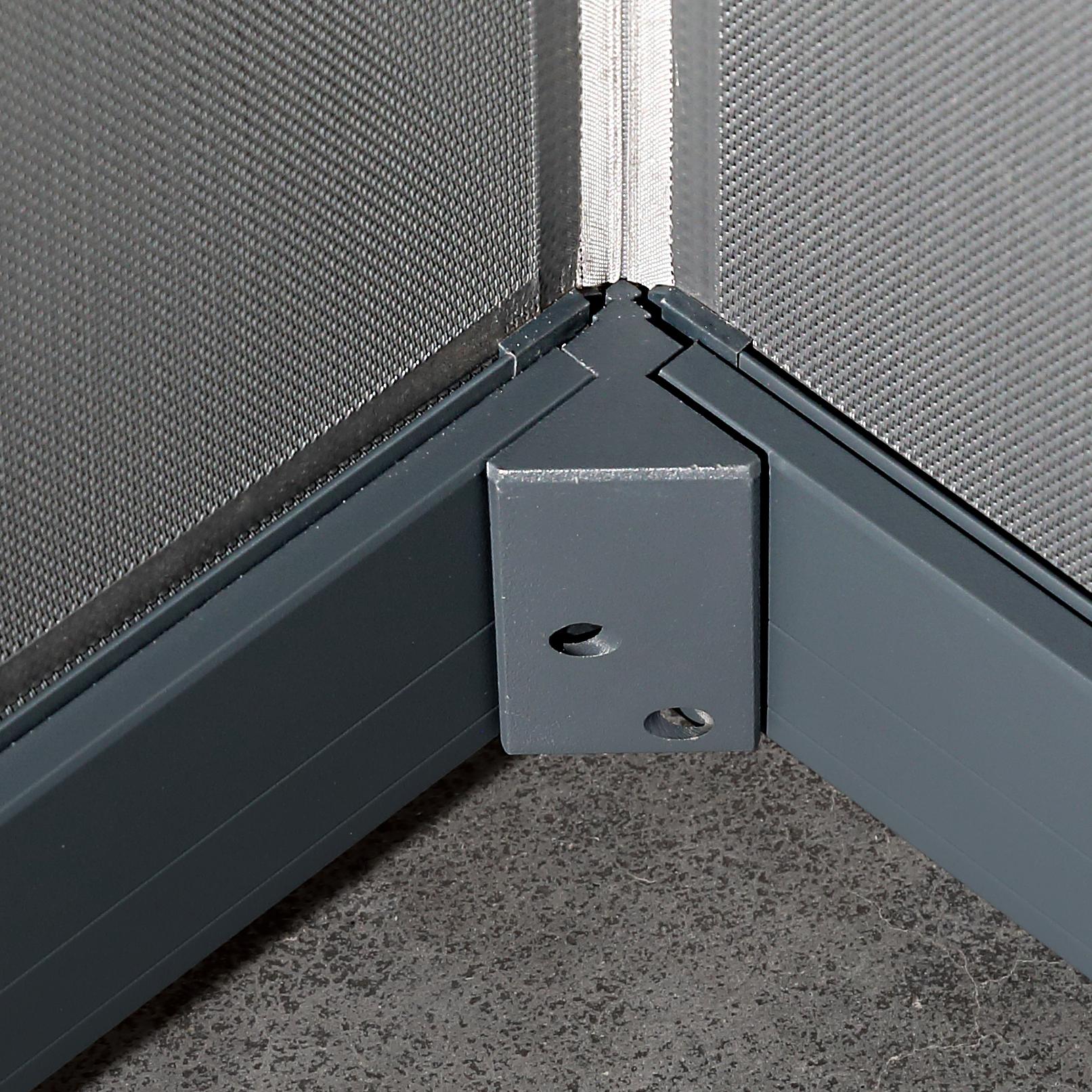 U120 corner windproof roller blinds