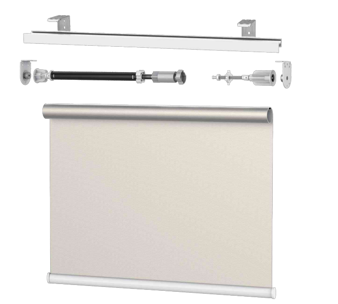 Classic 25/36/38 cordless automatic rising spring roller shutter system/with upper beam